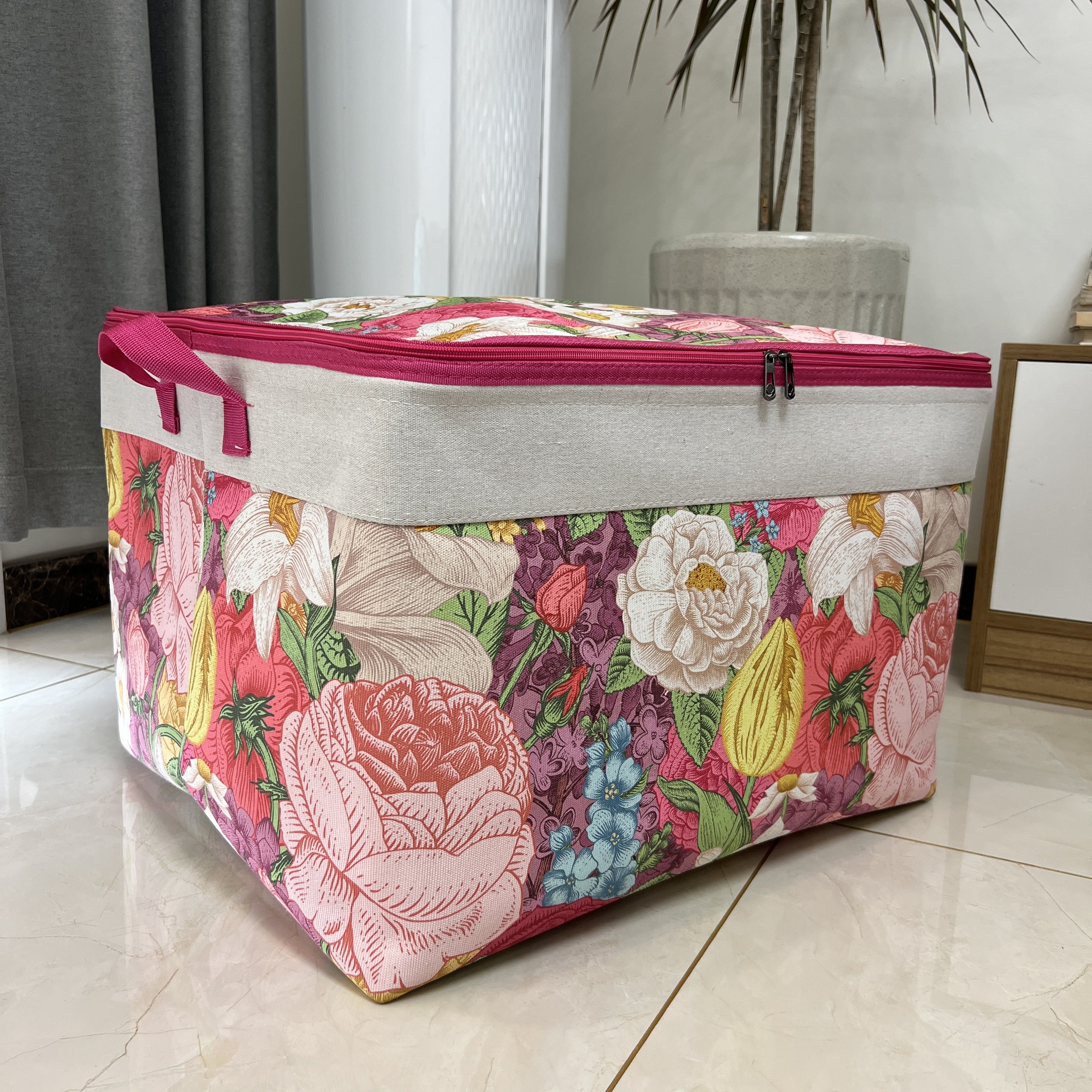 120升横版双拉链钢圈被子收纳袋防水防尘帆布数码印花棉被衣物,淘宝优惠券,粉丝福利购,淘宝优惠卷