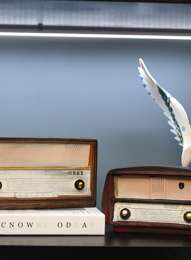 复古美式风收音机家居客厅小摆件