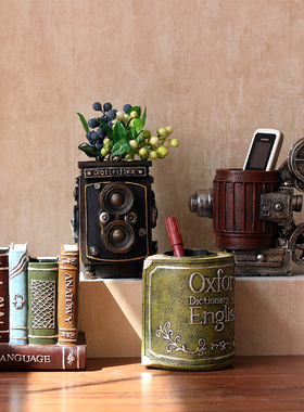 笔筒办公室桌面实用收纳装饰品