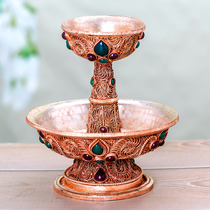 Nepal Handmade Pinch Silk Hair Care Cup Pure Copper Inlaid Jewel Hair Care Cup Secret Home Swing Accessories