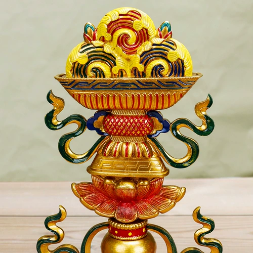 Живопись чистого бронзового цвета восемь благоприятных украшений Бадюи тантра для будды отправится домой в буддийском храме Бабу Сян для буддийских украшений