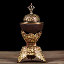 Nepal Pure Bronze Sculpture Flower-in-BaTibetan Sketching Room for the Buddhas Buddha Cousins Fo front for the Buddha.