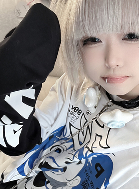 很cool 可爱地狱Y2K趣味防晒保暖纯棉袖套 EN Design