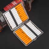 Портативный портсигар, металлическая высококлассная креативная коробка, вмещает 20 стандартных сигарет