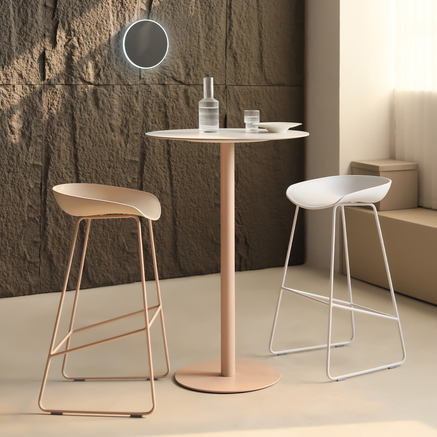 北欧现代吧椅简约高吧台椅咖啡厅高脚凳铁艺酒吧高脚凳家用高脚椅,淘宝优惠券,粉丝福利购,淘宝优惠卷