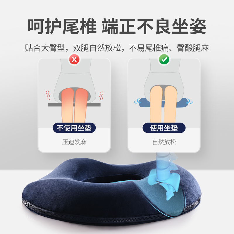 尾骨骶骨骨折尾椎骨疼痛受伤减压坐垫圈空心镂空保护尾椎防屁股痛