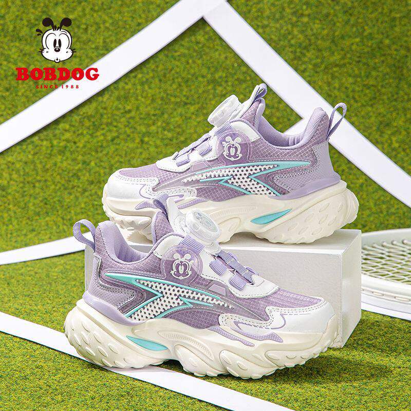 巴布豆儿童网面运动鞋2026春夏季网面男童旅游鞋女孩休闲鞋透气