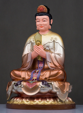 树脂碧霞元君神像彩绘泰山奶奶泰山母亲老母中式家用手工艺品摆件