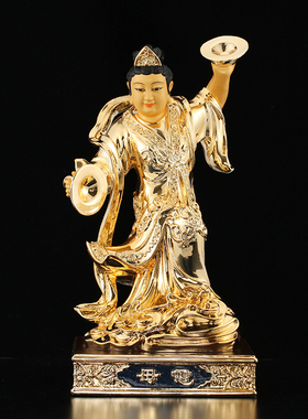 风雨雷电神像风神雨伯雷公电母铜像铜鎏金风调雨顺摆件