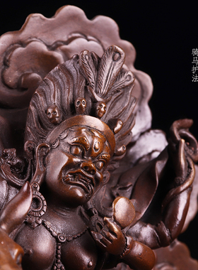 吉祥骑马西藏密宗格萨尔王护法像