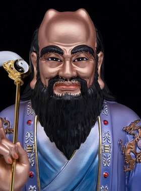 鬼谷仙师神像 鬼谷子神像鬼谷先生王婵老祖玄微真人像树脂摆件