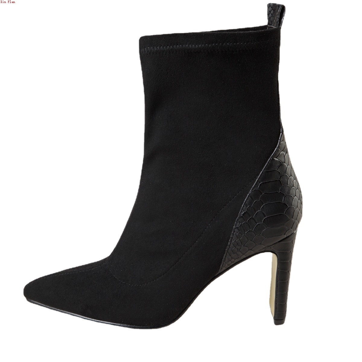 绒面短靴女欧美大码女鞋高跟Suede Boots large women's shoes - 图3