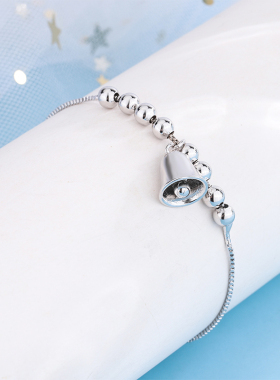 小众纯银ins铃铛情侣手链