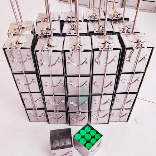 液氮罐提篮不锈钢冻存架适用YDS-30-125通用吊架4层 - 图0