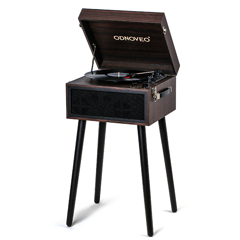 欧蒂诺LP复古留声机一体式黑胶机蓝牙音响法式风装饰唱片机送礼-图3