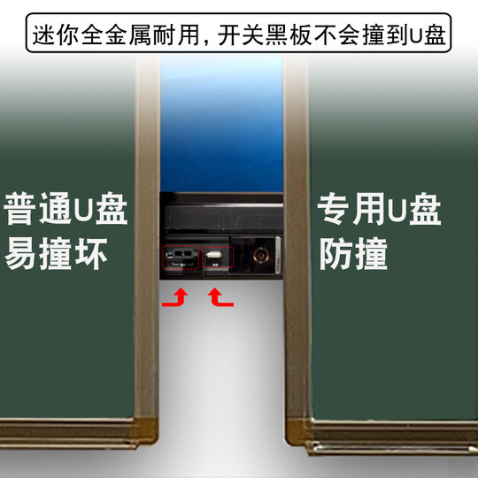 Blackboard anti-collision teaching small USB disk 128g high-speed version