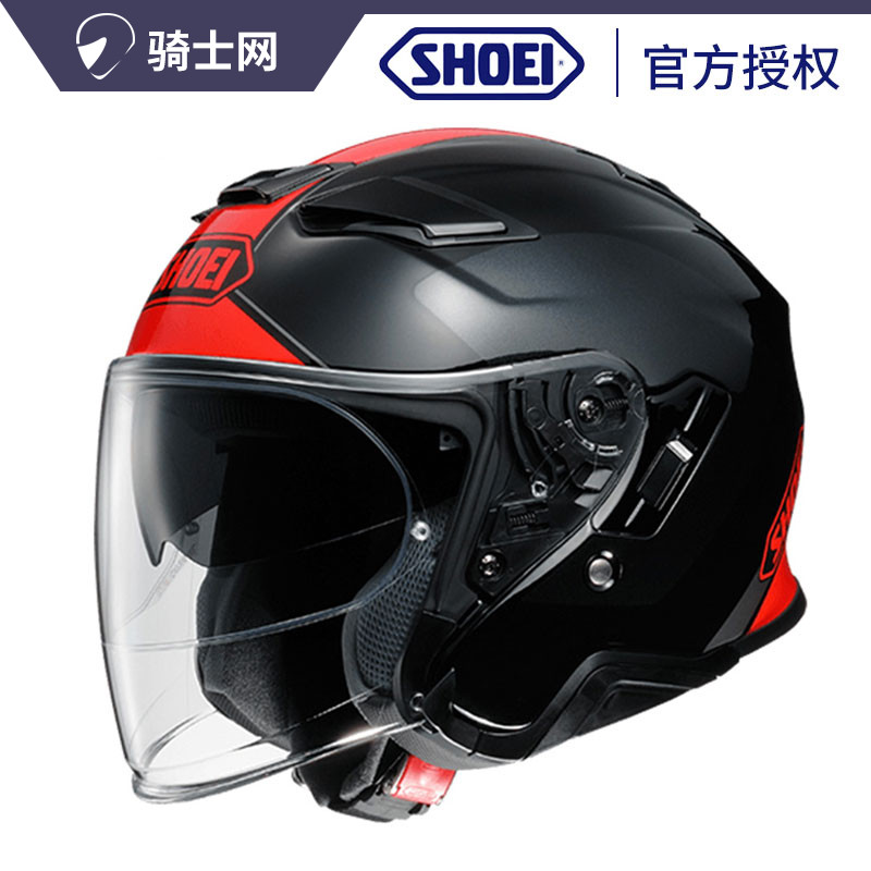 骑士网SHOEI JC2双镜片半盔摩托车骑行头盔踏板车 巡航城市通勤夏 - 图0