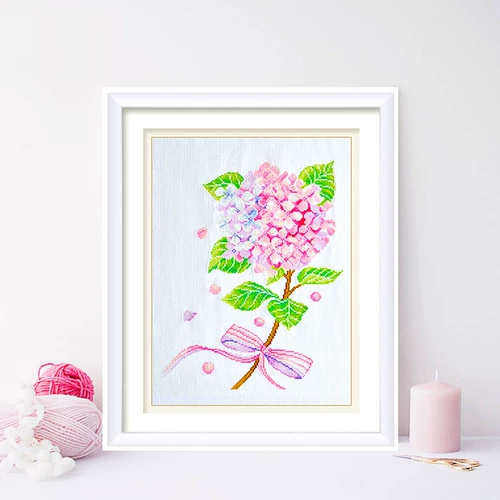 Cross -STITCH 2023 Новая линейная вышивка слегка три -вышивка цветочной вышивки ручной работы Начало просты