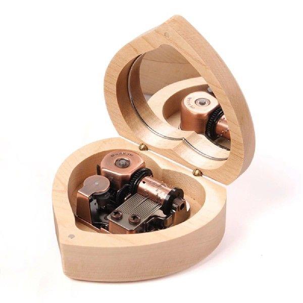 New Wooden Music Box Swan Lake High-grade Sankyo Movement Mu - 图3