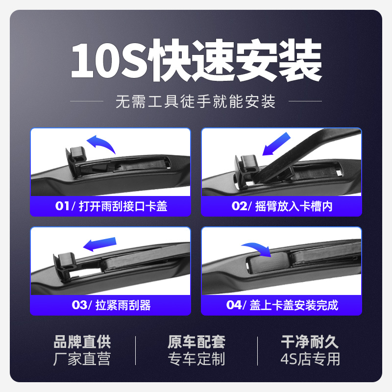 适用江铃福特经典全顺雨刮器10老款11年12胶条13配件14汽车雨刷片 - 图2