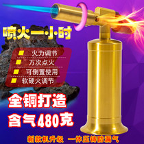 Burn Hair Experience Gold Copper Spray Gun Home Stainless Steel Iron Aluminum Metal Welding Spray Fire Gun High Temperature Gas Welding Gun Lighter