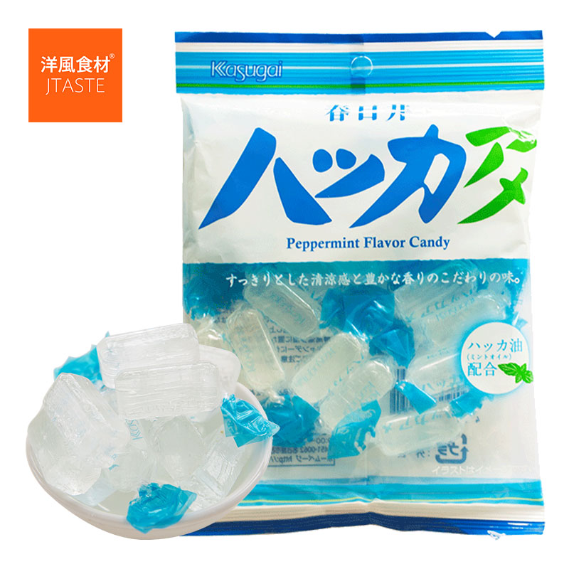 日本进口零食品 春日井 薄荷糖 喉糖 水果糖清爽薄荷口味喜糖礼高清大图