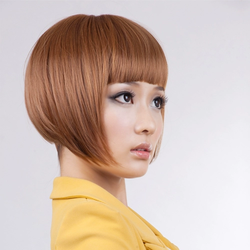 Короткие парики девушек Bobo Head Missome Simulation Net Red Fashion Fluffy Bangs Full Head Set Популярная новая бесплатная доставка
