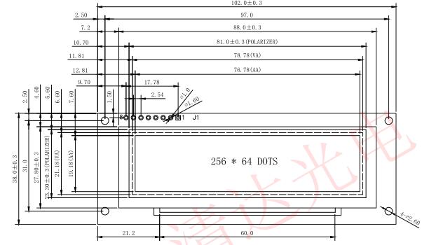 兼容DWY25664R 3.12寸OLED模块低温显示屏模块 1U机柜专用液晶-图2