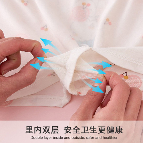 全棉女童内裤莫代尔平角夏季儿童四角女宝宝短裤中大童小女孩底裤 - 图1