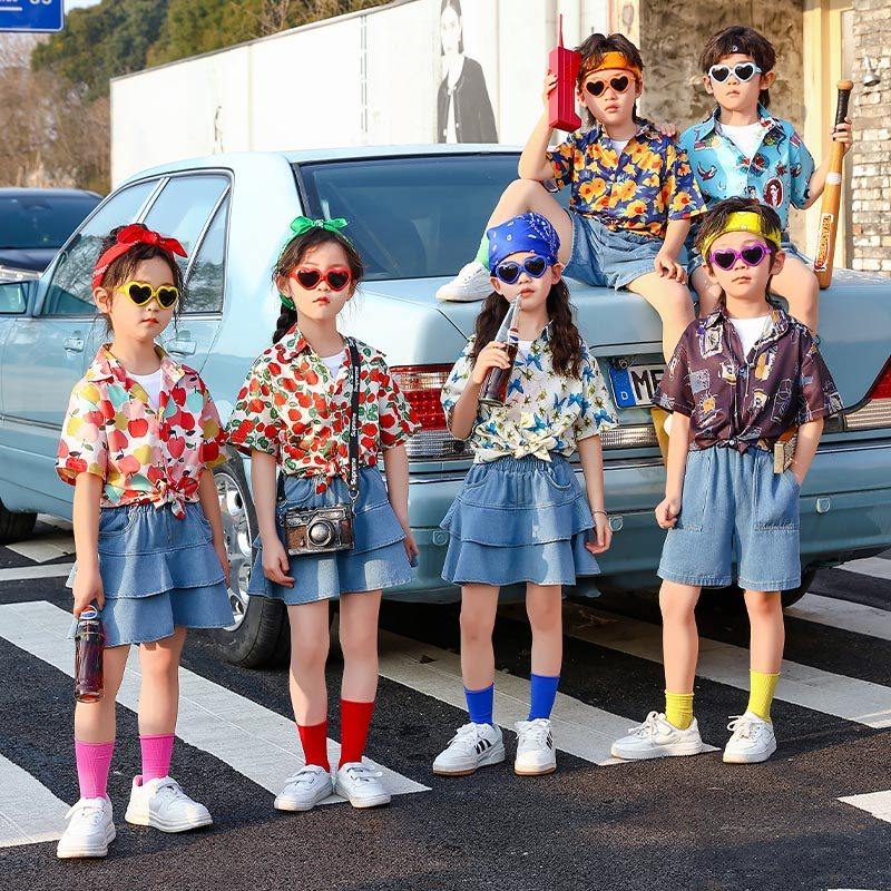 表演演出服花港风走秀儿童节衬衫运动会穿搭套装港式年代复古8090,淘宝优惠券,粉丝福利购,淘宝优惠卷