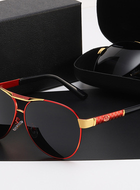 偏光墨镜男防紫外线时尚圆脸显瘦