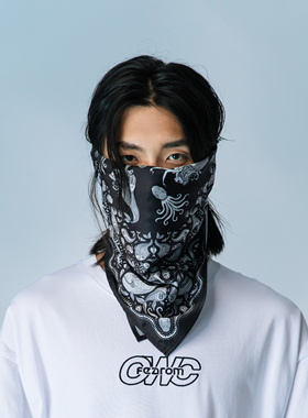 FEAROM腰果花方巾hiphop头巾