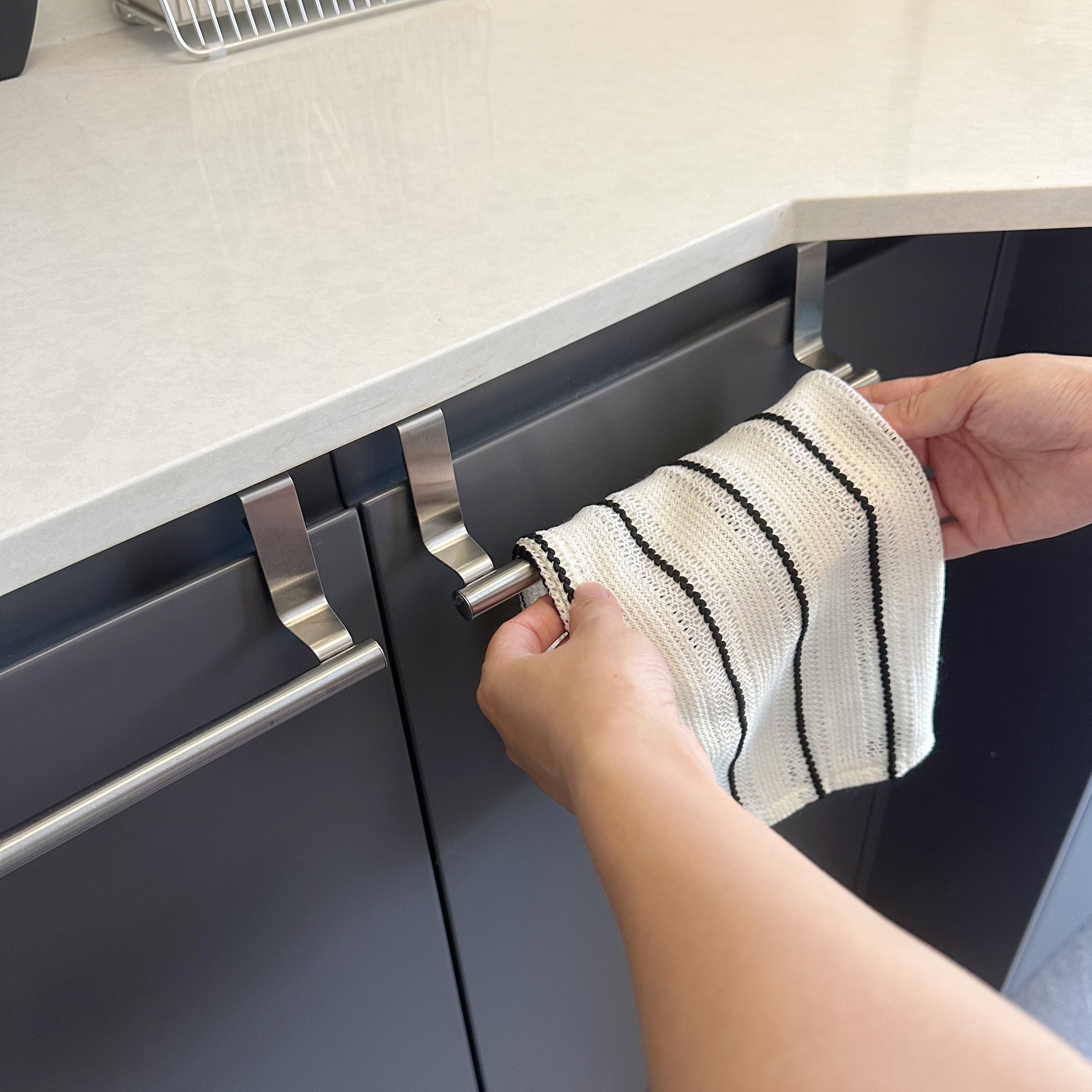 免打孔厨房柜门挂杆抹布收纳架卫生间浴室毛巾架,淘宝优惠券,粉丝福利购,淘宝优惠卷