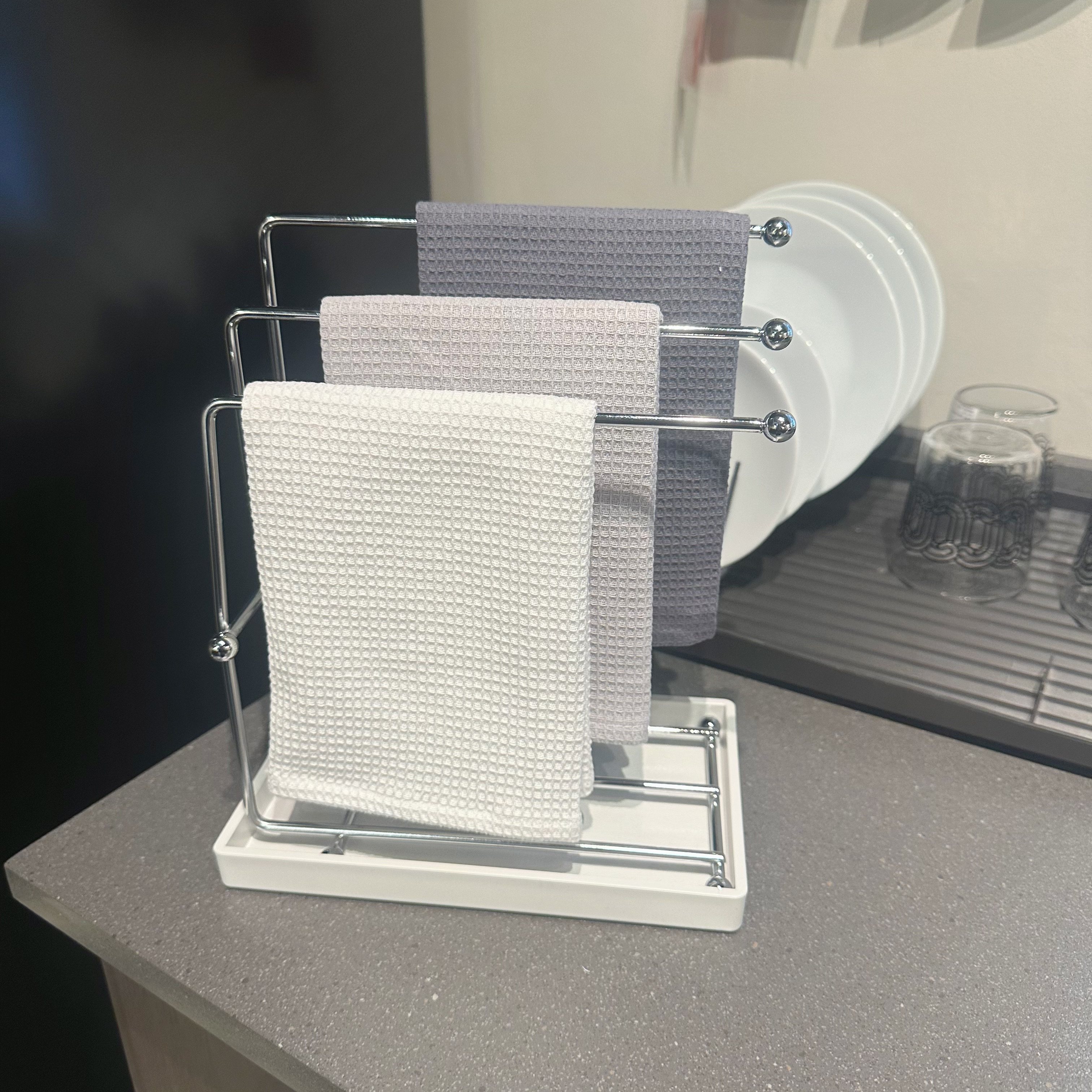 厨房抹布收纳沥水架洗碗巾架多功能洗手台洗脸巾置物收纳架不锈钢,淘宝优惠券,粉丝福利购,淘宝优惠卷