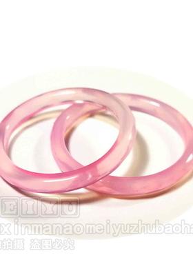 纯天然红色切面菱形细款戒指圈