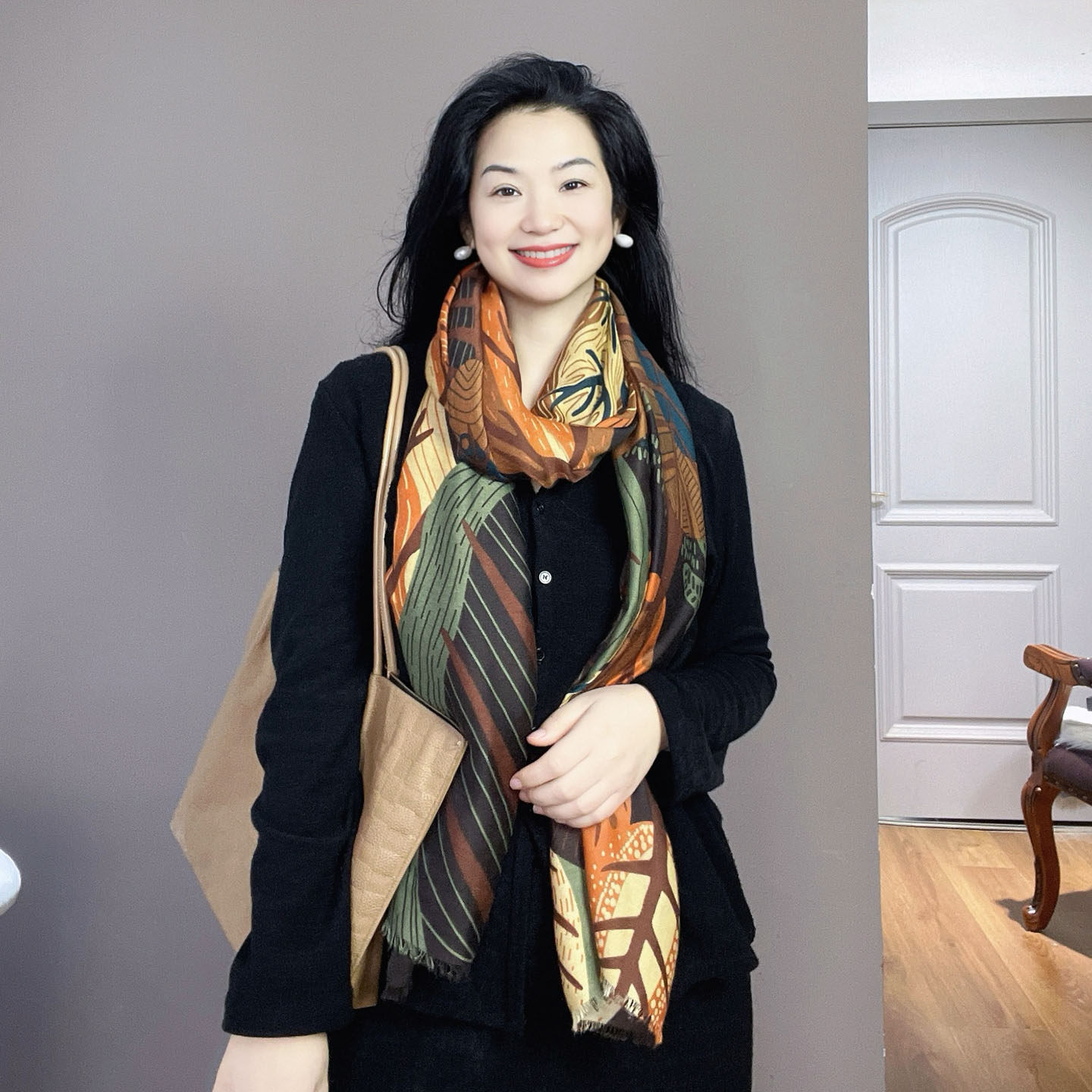 美拉德色棉麻围巾女士2025新款护颈春秋冬季保暖高级感围脖披肩,淘宝优惠券,粉丝福利购,淘宝优惠卷