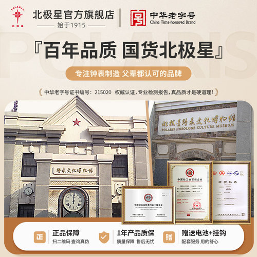 北极星时钟挂墙钟表挂钟客厅2025新款家用现代简约石英钟挂表静音-图3