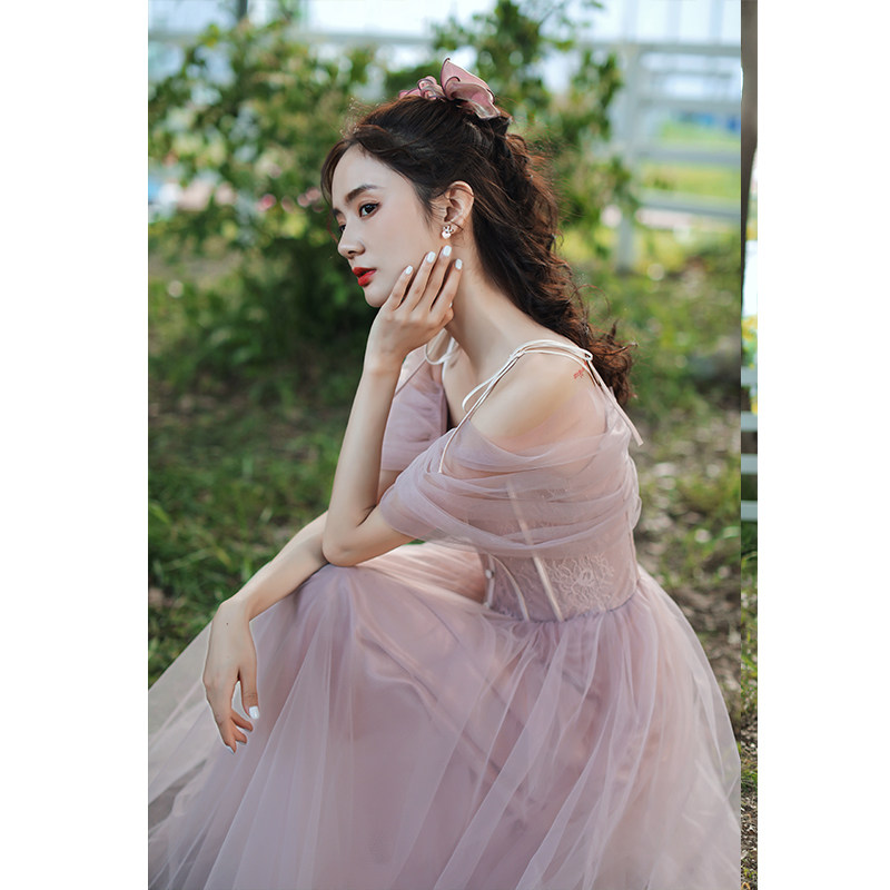 伴娘服长款2020新品夏学生女连衣裙 友艺阁礼服/晚装