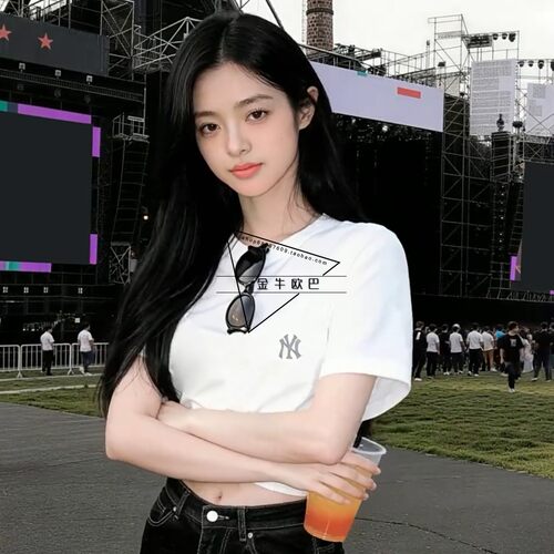 韩国MLB专柜26春夏新款基础款刺绣小标百搭短袖T恤潮3ATSB0163 - 图1