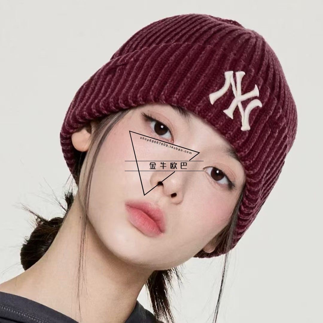韩国MLB专柜正品25秋冬款磨白破洞做旧保暖针织毛线帽潮3ABNB0656,淘宝优惠券,粉丝福利购,淘宝优惠卷