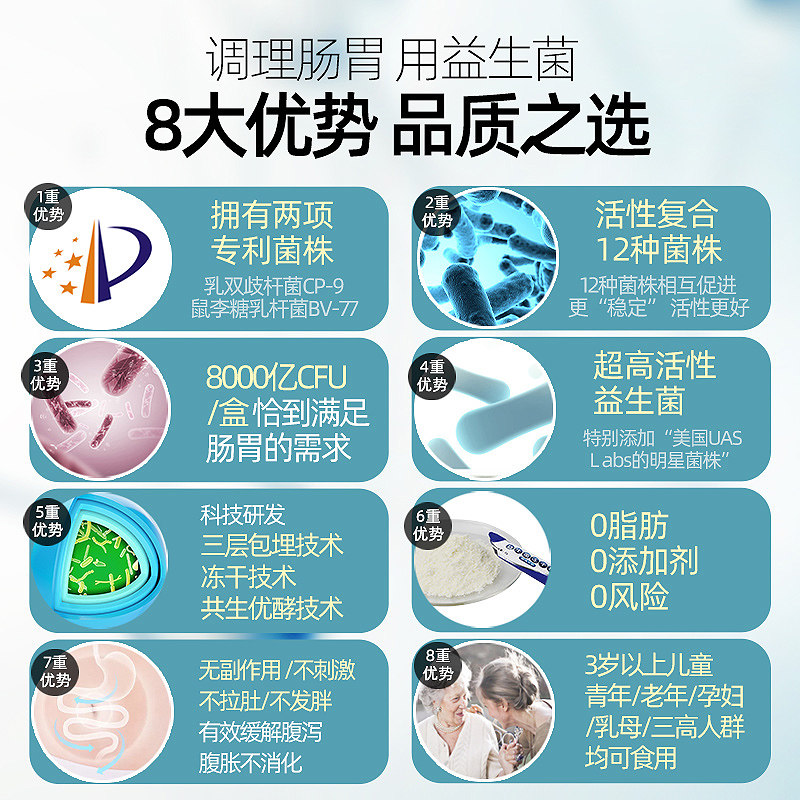 仁和复合成人女性大人孕妇益生菌 众久益生菌