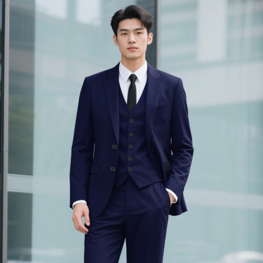 罗蒙男士西服套装2025秋季新款商务成人礼西装新郎伴郎结婚礼服NX