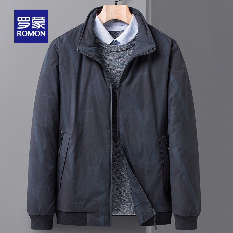 双11预售 Romon 罗蒙 男式立领款羽绒服 ¥246包邮(需定金80元)3色可选