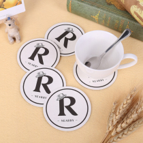 Cup mat Dingding a creative thermal insulation mat tea cup mat LOGO Bar cup mat beer Disposable Suction paper cup mat Custom