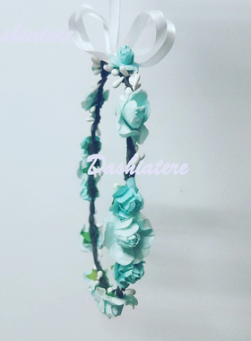 Dashiatere花环纸质欧美发箍