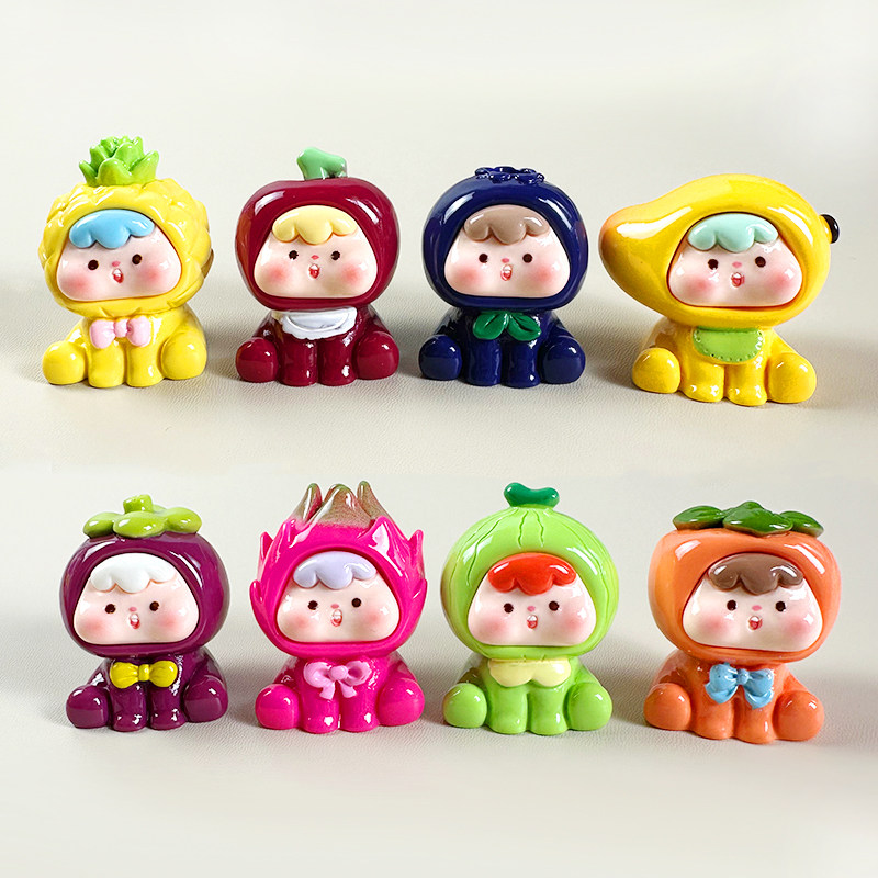 卡通水果崽崽多妹摆件盲袋盲盒DIY手工萌粒微景观钥匙扣挂件夜光,淘宝优惠券,粉丝福利购,淘宝优惠卷