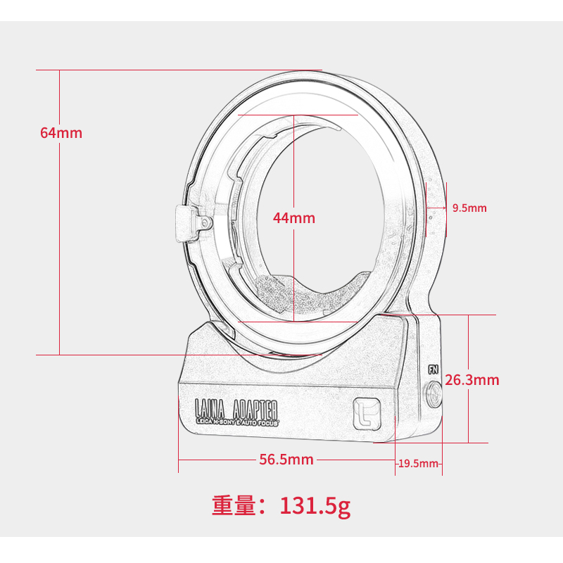 徕纳LM-EA9适用徕卡M口 LM镜头转索尼E卡口FE自动对焦转接环 A7M4-图1