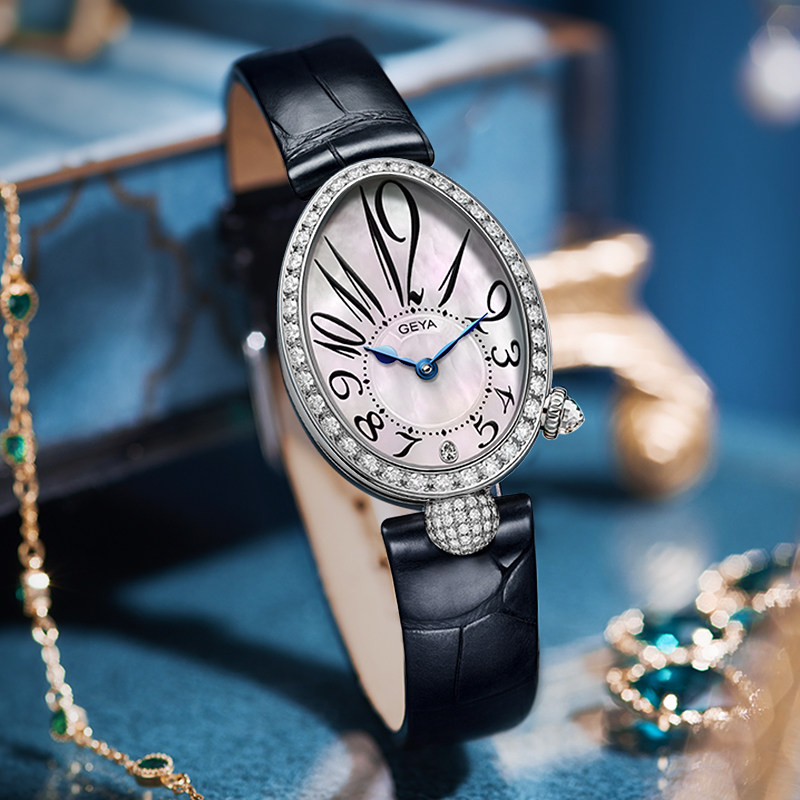 geya格雅女简约气质名牌奢华女表 格雅国产腕表