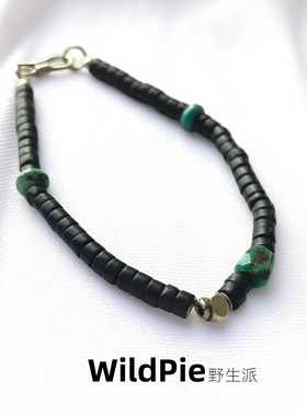 黑曜石绿松石水木小众精致高级感