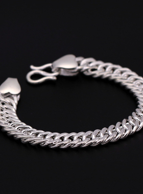 手链999纯银马鞭霸气女个性正品